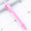 Retractable Ballpoint Pen Ergonomic Grip Multipurpose Plastic Pens Black Inks Rose red 10