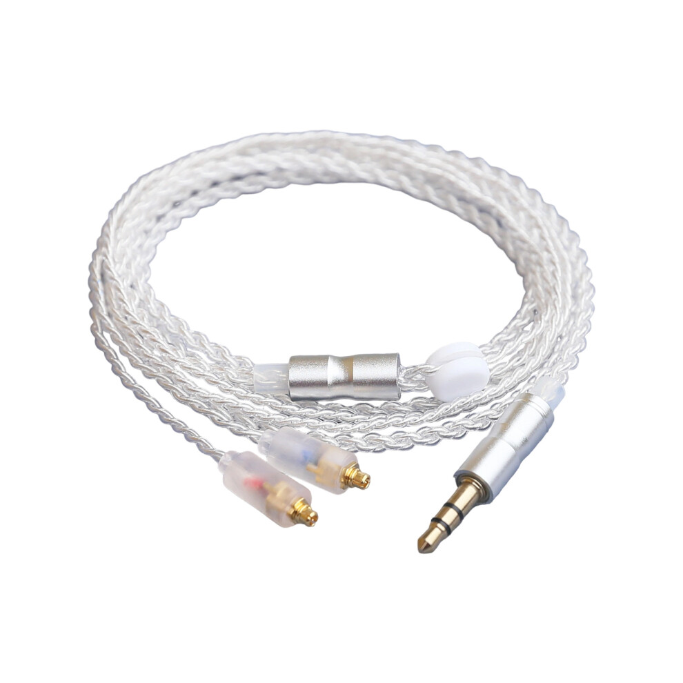 3.5Mm To Mmcx Audios Cable For Uninterrupted Listen In Various Environment 1 Silver 7695001231251