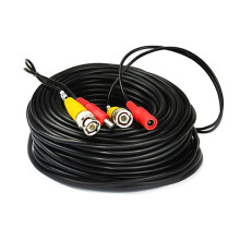 Secure BNC Video Assembly Cable For Bullets Cameras DVR Systems AntiInterference 50m