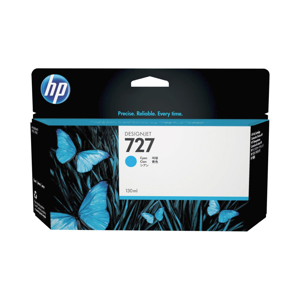 Hp 727 130Ml Ink Cartridge - B3p19a Cyan
