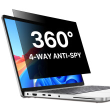 STARY 360 Laptop Privacy Screen 13.3 Inch Removable, 16:10 Aspect Ratio Anti Spy Blue Light Glare 4-Way Laptop Privacy Shield for Dell/Hp/Acer/Lenov