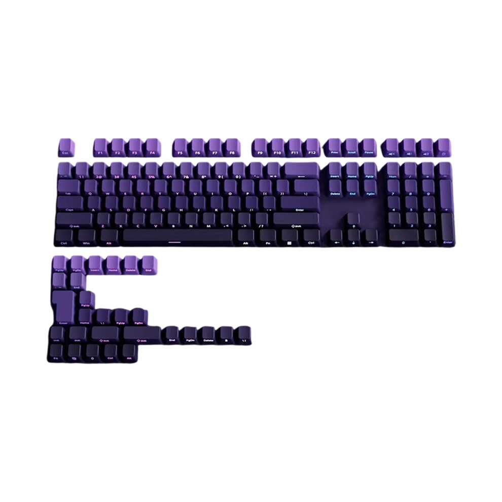133 Keys Ergonomic Gradation Themed Keycap Set For 6.25U Mechanical P Urple Air Come 7695001241588