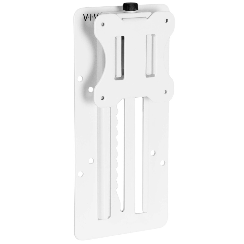 Vivo Height Adjustable Vesa Adapter For Single 13 To 27 Inch Monitor, Accessory Bracket Kit For Individual Screen, White, Stand-Vad3w