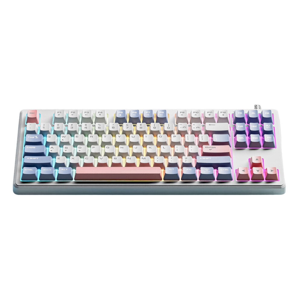 Compact 87Key Illuminated Mechanical Keyboards And Mouse Blueberry Color Single Keyboard 7695001236515