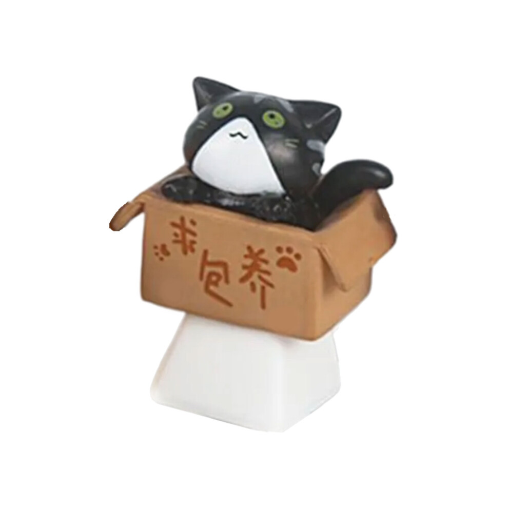 Adorable Kitten Keycap For Mechanical Keyboards Smooth Typing Animal Keycap Cat Black 7695001248686