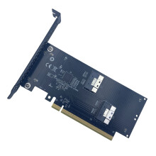 Double MCIOs MCIOs Interfaces Fast Speed PCIExpress4.0 To SlimSAS SFF 8654 base plate