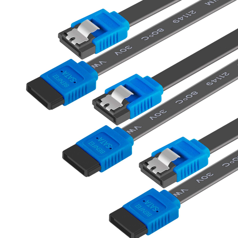 Sata Cable Iii, Benfei 3 Pack Sata Cable Iii 6Gbps Straight Hdd Sdd Data Cable With Locking Latch 18 Inch For Sata Hdd, Ssd, Cd Driver, Cd Writer 5003341510202