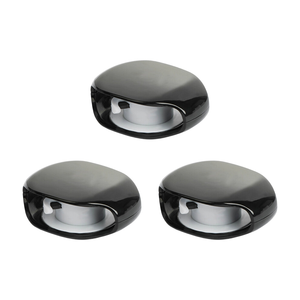 3Pcs Earphone Organization Wrap Manager Automatic Cable Winder For Headphone Black 7695001203661