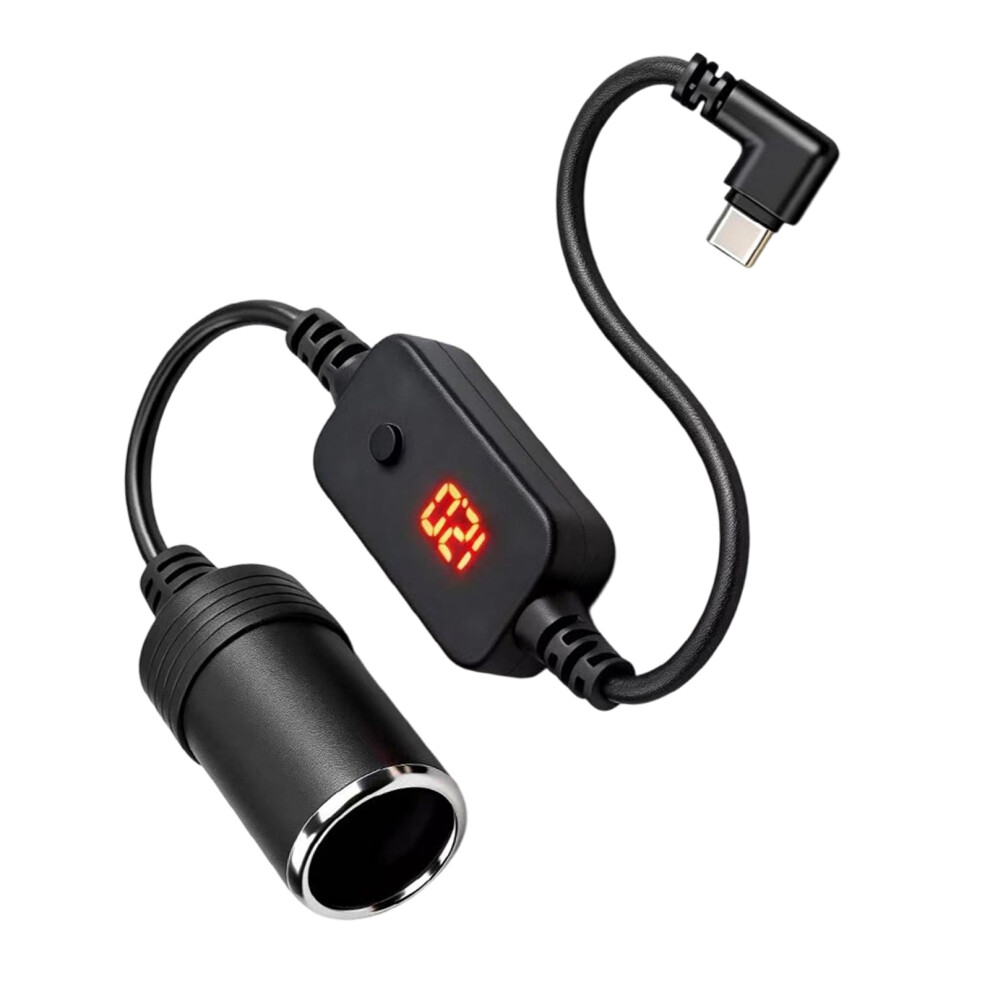 Type C Car Chargers Adapter Adjustable Voltages 9V 12V 15V 20V Fast Charging 0.6 Meters 7695001195478