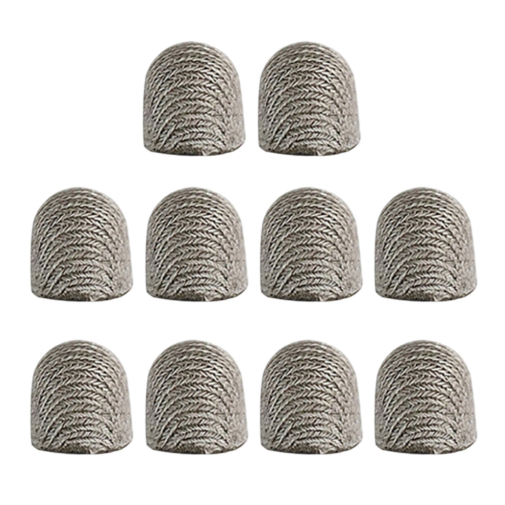 10 Styluses Pen Replacement Heads Silver Fiber Cloth Tip Scratch Proof Design All 10.0 7695001243582