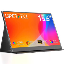 UPERFECT 15.6" Portable Monitor, Galvanized Metal Backplate, 400Nits 125% sRGB 3000:1 CR 1080P, USB-C Mini HDMI, VESA Travel Second Screen Compatible