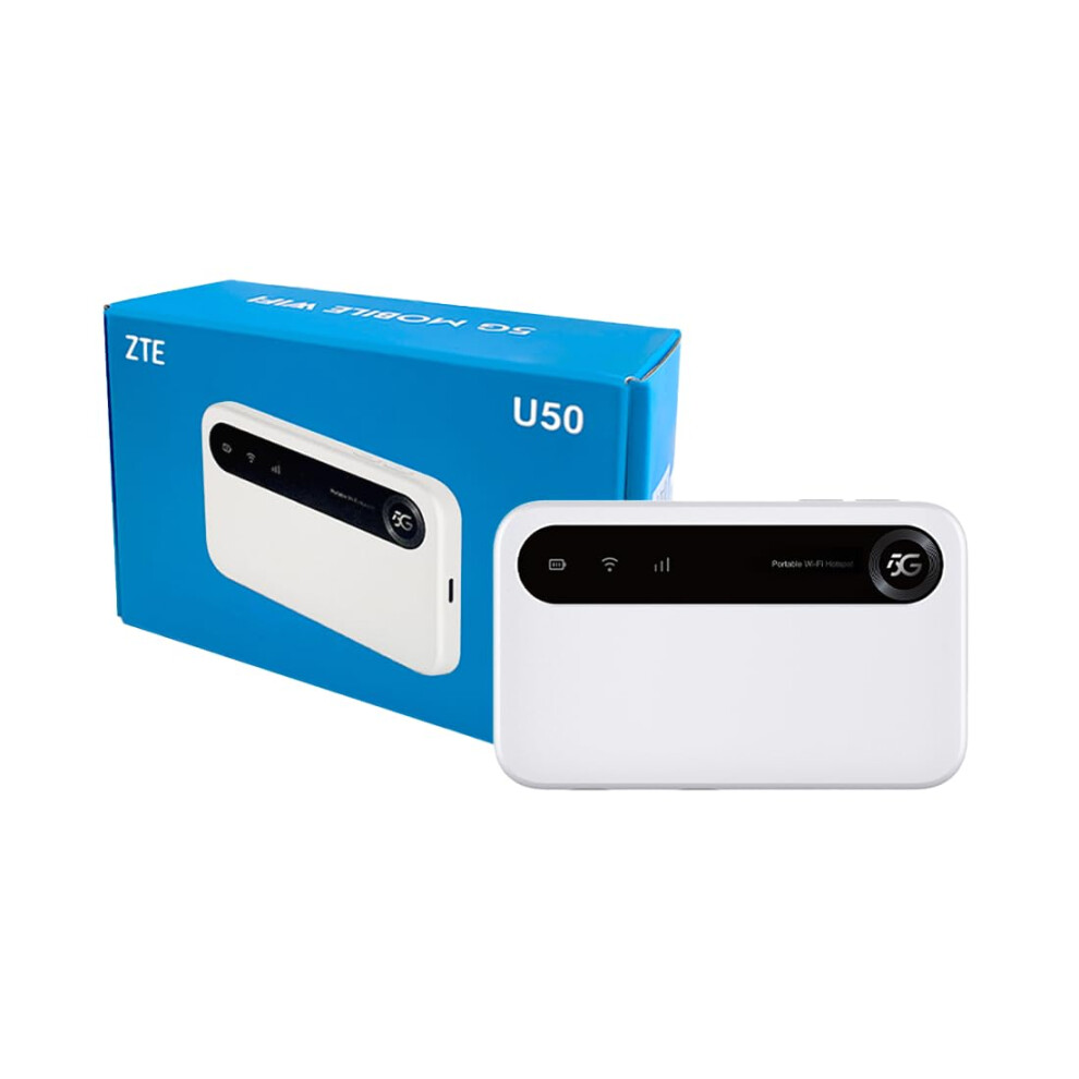 Zte U50, 5G Portable Wifi Hotspot With Sim Slot Unlocked, Lowcost 5G Modem Router For 32 Home/Business Devices, 5G&4G+, Ax1800 Wifi 6, Up To 32 Devic 5007083346624