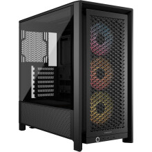 CORSAIR FRAME 4000D RS ARGB Modular Mid-Tower ATX PC Case – High Airflow, 3x Pre-Installed RS ARGB Fans, InfiniRail Fan Mounting System, ASUS BTF