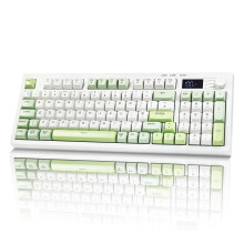 Bangsanth Wireless Keyboard, Quiet Keyboard for Work, Tri-mode BT5.0/2.4GHz/USB-C, RGB Backlight, 94-Key Creamy, Anti-ghosting Keys, Compatible with