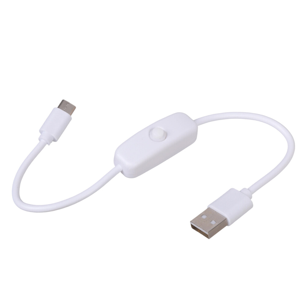 Usb To Type C Power Line Plastic Charging Cable Suitable For Device Supply 30Cm White 7695001241618