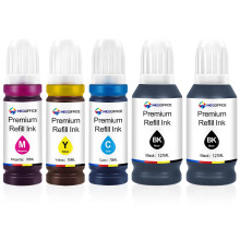 MEGOFFICE Ink Compatible for Epson Ink Bottle Multipack for EcoTank ET-2710 ET-2711 ET-2712 ET-2714 ET-2715 ET-2720 ET-2726 ET-2810 2815 2820 2821 28