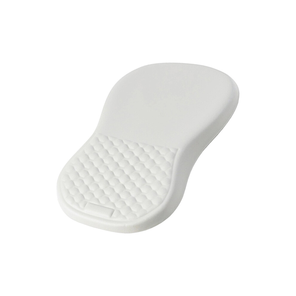 Nonslip Pu Base Ergonomic Mouse Pad Memory Foam Wrist Supports Antifatigue Design White 7695001230674