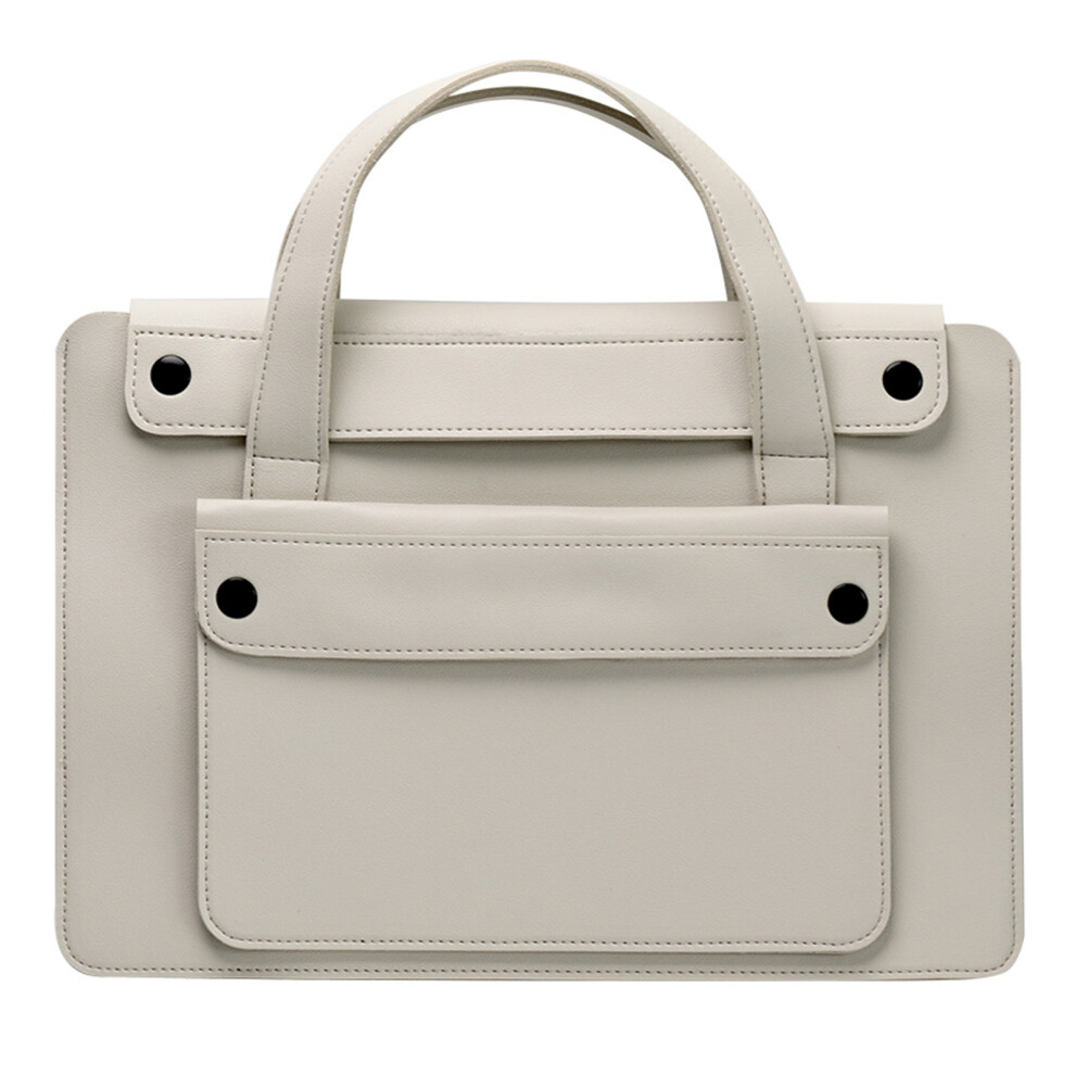 Computer Bag With Padded Handle Comfortable Carrying Compatibles 14Inch 16Inch 14" White 7695001209175