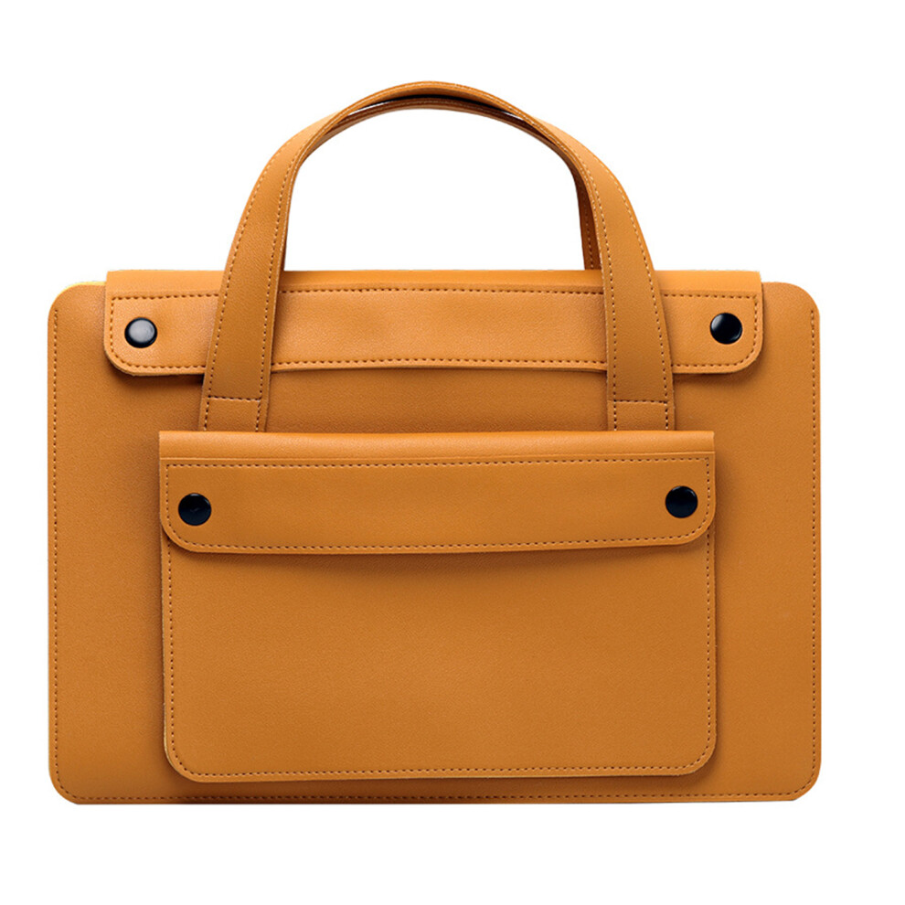 Double Layer Notebook Case For 14Inch 16Inch Models Featuring Multiple 16 Inches Brown 7695001208864