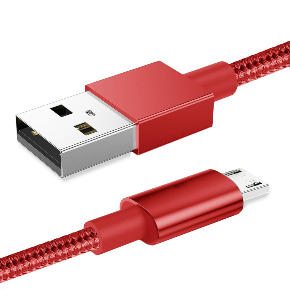 World Biz Micro Usb Cable, 3M Micro Usb Android 3.1A Fast Charger Cable Nylon Braided Usb Micro Cord Compatible For Samsung S7/S6,Kindle Fire,Tablets 5009582933558