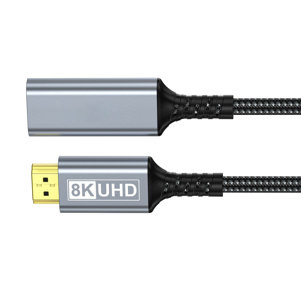 Highly Speed 48Gbps Hdtv Male To Female Cable For Stable Video Sound Syncing 2M 7695001187404