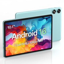 SVITOO Android 16 Tablet 10 Inch with Gemini AI, Octa-Core T7250, 20GB RAM 128GB ROM, 1280 x 800 IPS Screen, Dual-Band WiFi, Bluetooth 5.0, 6600mAh,