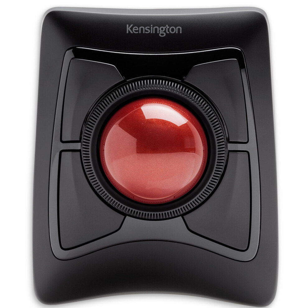 Kensington Expert Mouse - Wireless Ergonomic Trackball Mouse For Pc, Mac And Windows With Ambidextrous Design, Optical Tracking, Scroll Ring & 55 Mm 5008485054339