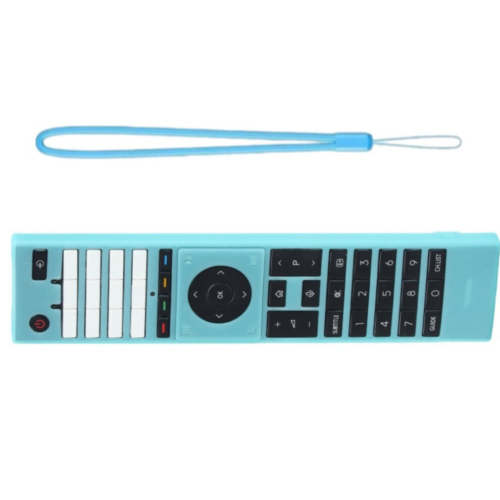 Remote Protector Full Key Cutout Dust Resistant Design For Enhancing Grip Pine Color Blue 7695001187459