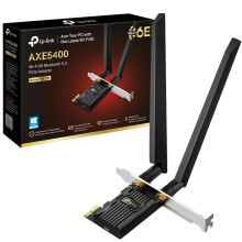 TP-Link Archer TXE72E AXE5400Mbps Tri-Band WiFi 6E Bluetooth 5.3 PCIe Adapter with Two Antennas, Ultra-Low Latency WiFi Adapter for PC, Ideal for AR/