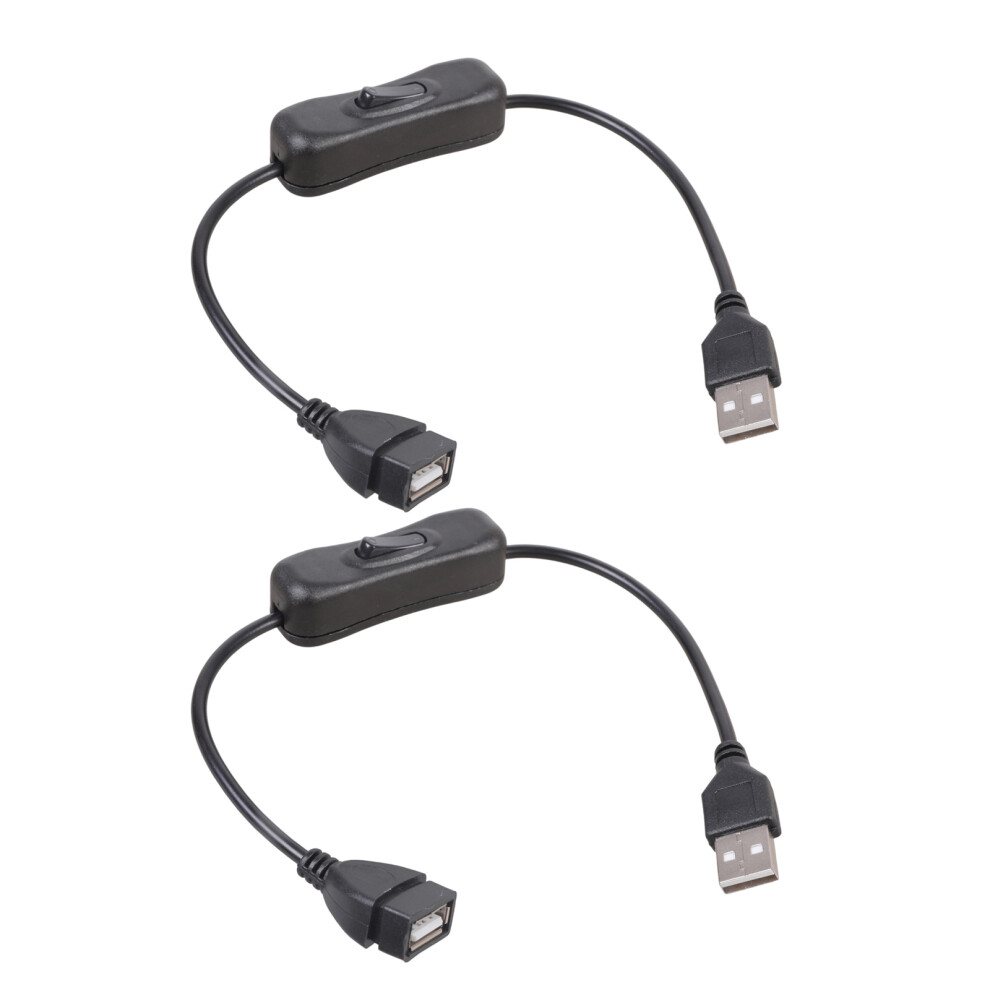 Usb Switcher Cable Power Extension Cord With On Off Button For Desk Fan Led Light/Black 7695001241663
