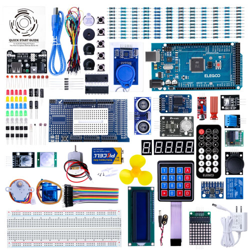 ELEGOO Mega R3 Project The Most Complete Ultimate Starter Kit Barebone PCs Compatible with Arduino IDE with Tutorial