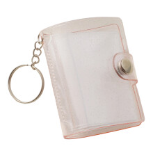 Waterproof 2Inch Photo Album with Keychain 20Photo Pockets Tear Sparkling pink 1Pcs
