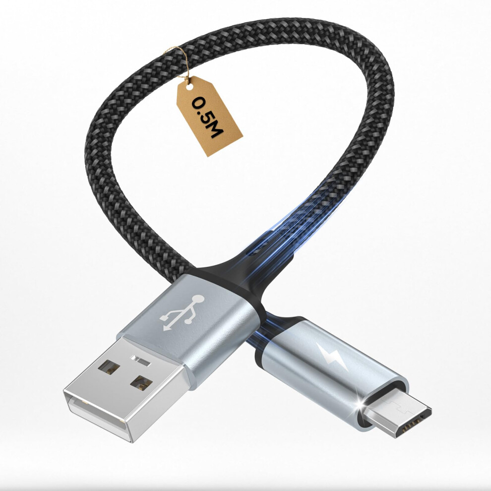 Layajia Micro Usb Cable, Usb A To Micro Usb Android Charger Fast Charging Cord Compatible With Galaxy S7/S6/S5, A10, Huawei Y9, Y7, Y6, Moto E6, Xper 5002781450109