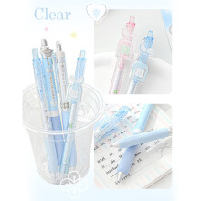 4PCS Retractable Gel Inks Pen 0.5MM Tip Refillable Gel Pen for Journaling Noting mint tea
