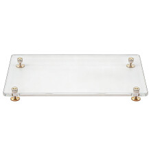 Clear Acrylic Base Support Stand to Lift Speaker for Better Sound Projection TM