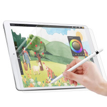 YMXuan 2-Pack Paper Screen Protector for iPad 9th/8th/7th Generation (2021/2020/2019) 10.2 Inch, Matte PET Film, Write as Real Paper, High Sensitivit