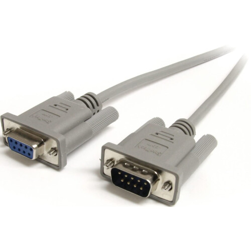 StarTech.com MXT100 6ft Straight Through Serial Cable - DB9 M/F, Gray