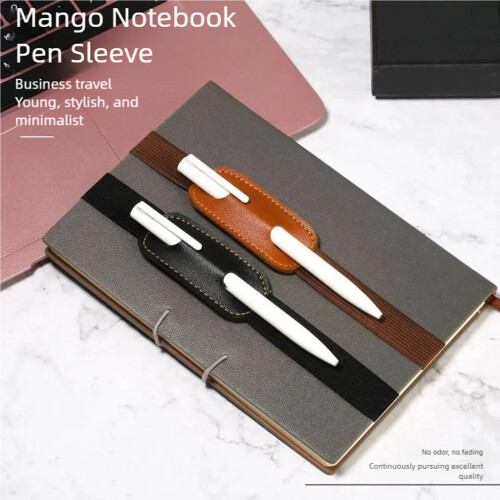 Single Pen Case With Stretchable Band Sleeve Elegant Office School Accessory Grey 2