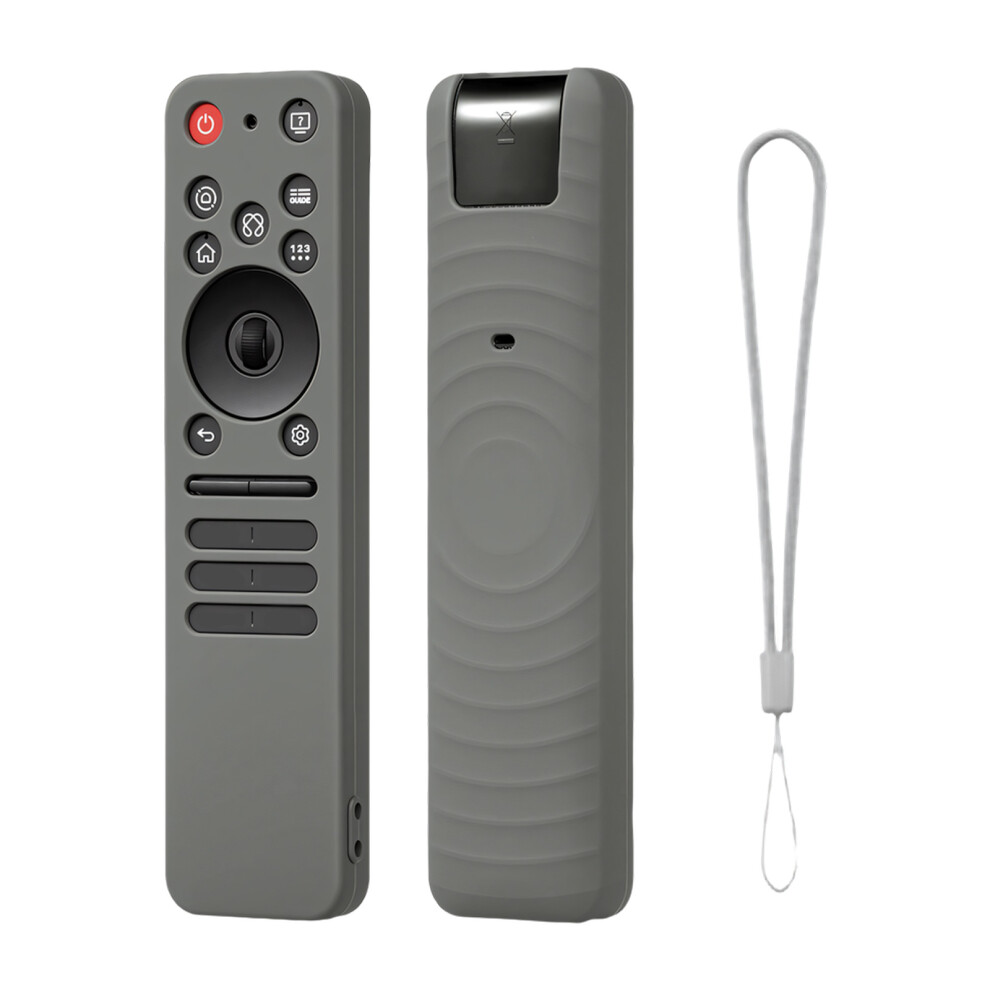 Silicone Remote Control Cover For Mr25ga Tv Controller Case Antislip Design Gray 7695001162739
