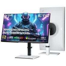 KTC MiniLED Gaming Monitor 27 Inch | 4K@160Hz, FHD@320Hz Seamless Switching | 1152 Zoll Local Dimming | VESA Display HDR1400 | 1ms Response Time | Ad