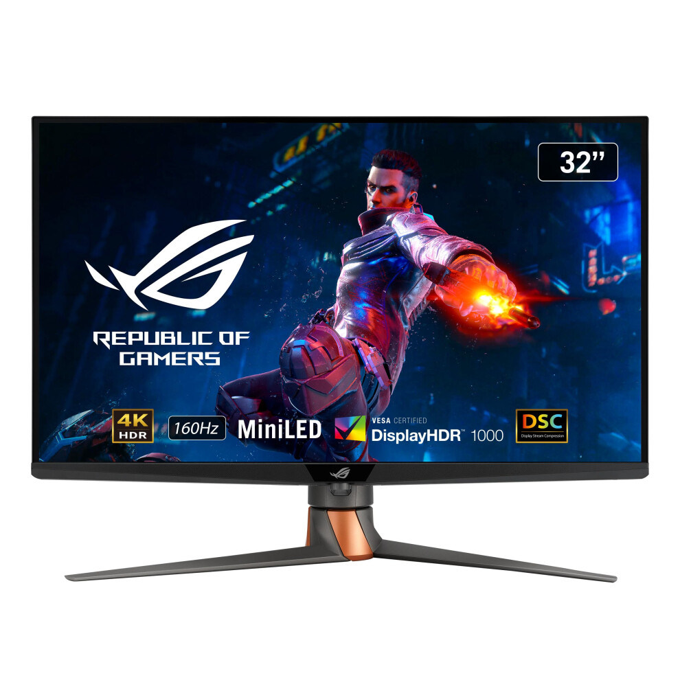 Asus Rog Swift Pg32uqxr 4K 160Hz Gaming Monitor 32 Inch 4K Uhd (3840 X 2160), 160Hz (Above 144Hz), 1Ms, Fast Ips, Displayhdr 1000, 96% Dci P3, Mini L 5008785401901