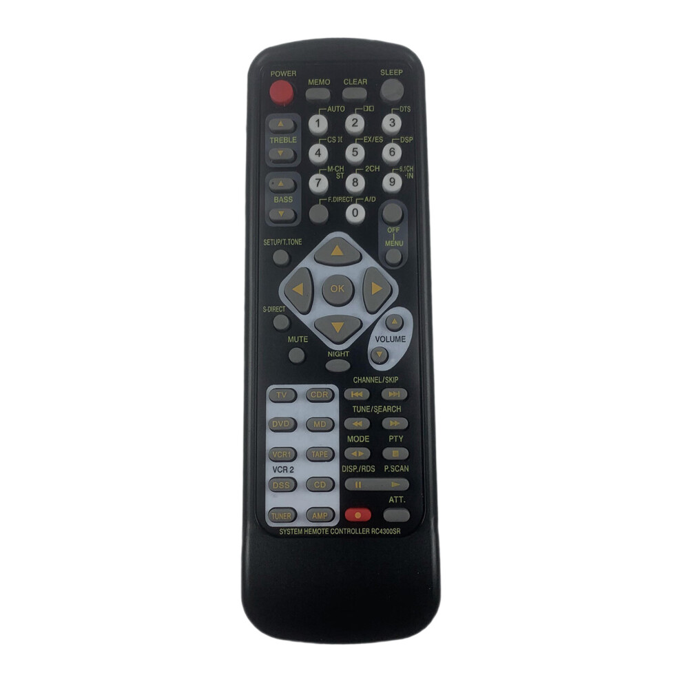 Ergonomic Remote Control Reducing Hand Fatigue For Rc4300sr Tv Extended Viewing 7695001177979