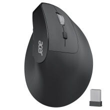 Acer Wireless Ergonomic Mouse, Rechargeable Vertical Mouse with 3 DPI (1600/1200/1000), Ergo cordless Mouse, Computer Mice 6 Buttons, USB Receiver fo