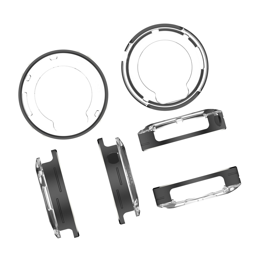 Metal Protective Case For Smartwatch Scratch Resistant Cover Easy Installation Black 7695001201179