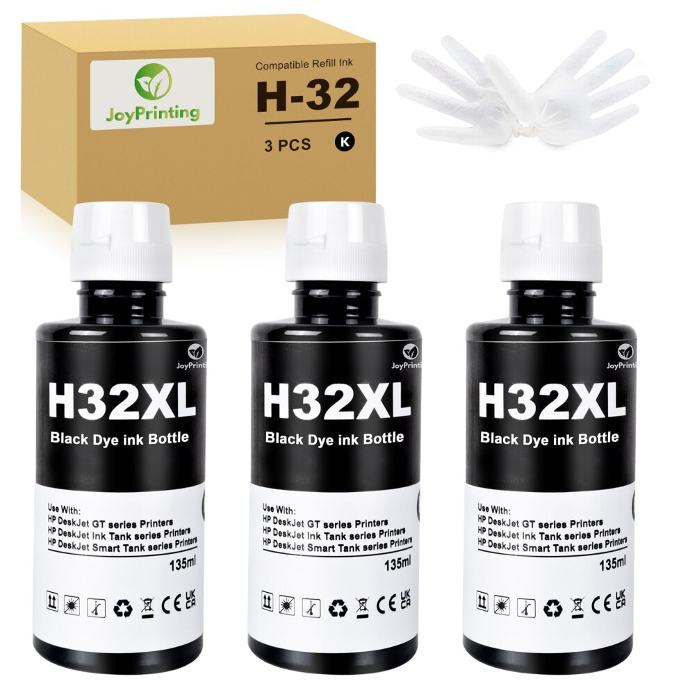 Photos - Printer Part JoyPrinting 32X Ink 135ml Bottle Set Compatible for HP Smart Tank 795 Smart 5000 5101 510 513 514 517 532 533 534 536 539 61
