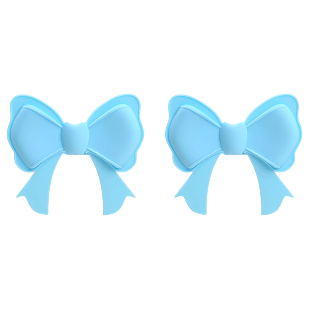 Stylish Headwear Bows Clip For Headphones Soft Nonslip Grip And Trendy Look Blue 7695001159524