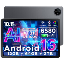Tab A9 Android 16 Tablet With Gemini AI 10 Inch 2026, Unisoc T310&12GB+64GB/ 2TB TF, 6580 mAh Battery, Android Tablets, 5G WiFi| Dual Speaker| AI Cam