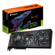 Gigabyte AORUS GeForce RTX 5060 ELITE 8G Graphics Card - 8GB GDDR7, 128bit, PCI-E 5.0, 2722 MHz Core Clock, 3 x DisplayPort, 1 x HDMI, GV-N5060AORUS