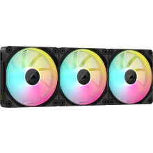 Corsair iCUE LINK LX120 RGB 120mm PWM Fans Triple Pack – Dual Light Loops – Includes iCUE LINK System Hub AirGuide Technology – Black