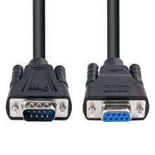 DTECH DB9 RS232 Serial Cable Extension Male to Female 9 Pin Straight Through for Compute Monitor Cable(3m,Black